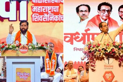 Shinde & Thackeray Revive Revive Shiv Sena's classic "Marathi Manus, Sons of Soil" precedes the BMC poll