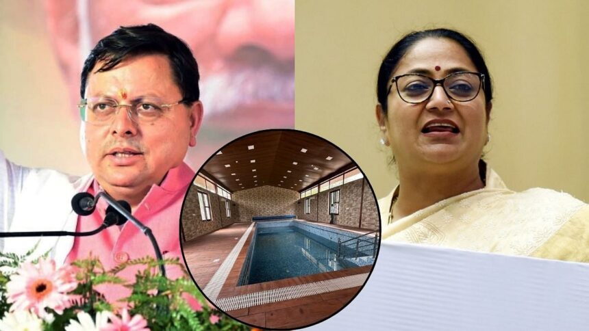 'Sheesh Mahal' Jibe returns to haunt the BJP when Dhami's pool and Rekha Gupta's "Maya Mahal" come under the Oppn Fire