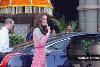 Kate Middleton during India tour in 2016