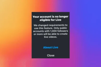 Instagram limits live streaming to creators with 1k or more followers