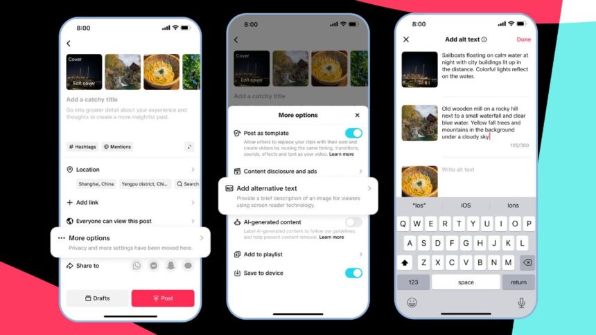 TikTok Adds Support for AI-Powered Alternative Text and Other Accessibility Features