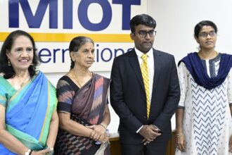 Women undergo robotic surgery in myot to remove rare oral tumors