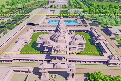 The proposed design of the Maa Janaki Janmabhoomi Temple being built in Sitamarhi.