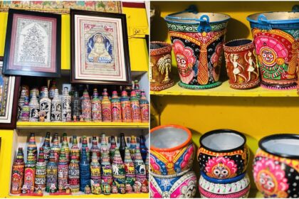 Sudarshan art and craft - a showroom of sorts in the idyllic lanes of Raghurajpur