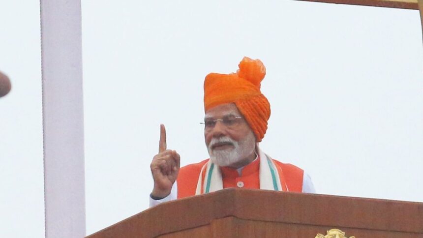 "Standing like a wall": PM Modi vows to protect farmers' interests in Independence Day speech