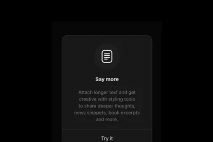 Threads test in-stream text extension for longer updates
