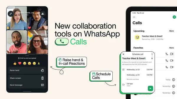 WhatsApp adds a new group call option