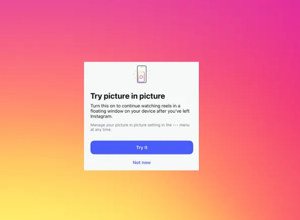 Instagram tests viewing of reel paintings