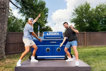 Budlight promotes the ultimate tail gating machine with 90s style infomercials