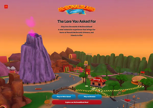 McDonald's launches a VR experience in the world of meta horizon