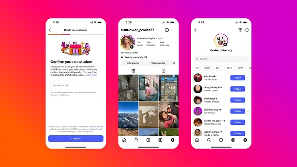 Instagram adds university class list to student profile