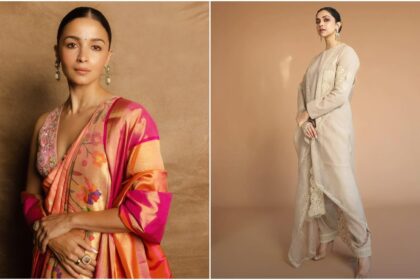 WAVES 2025 kicks off in Mumbai with Shah Rukh Khan, Deepika Padukone, Alia Bhatt, Rajinikanth and more gracing the event. (Source: Diet Sabya, Waves/Instagram)