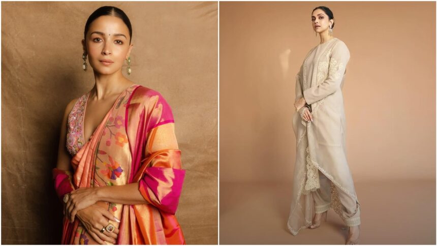 WAVES 2025 kicks off in Mumbai with Shah Rukh Khan, Deepika Padukone, Alia Bhatt, Rajinikanth and more gracing the event. (Source: Diet Sabya, Waves/Instagram)