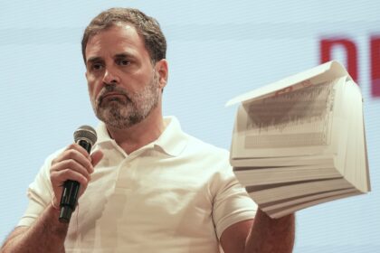 Rahul Gandhi at press conference