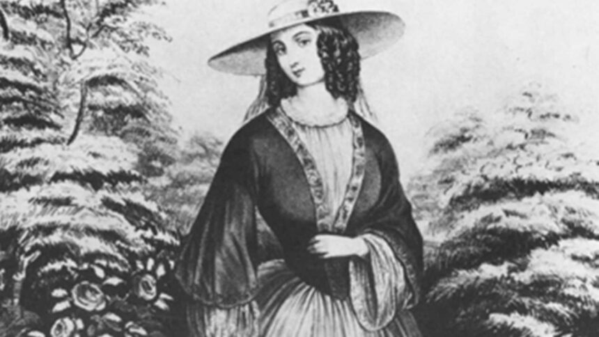 While the shape is derived from Ottoman-era salvar pants, which in the mid-19th century became fashionable among European women, in the United States the garment is most closely associated with suffragist Amelia Bloomer,