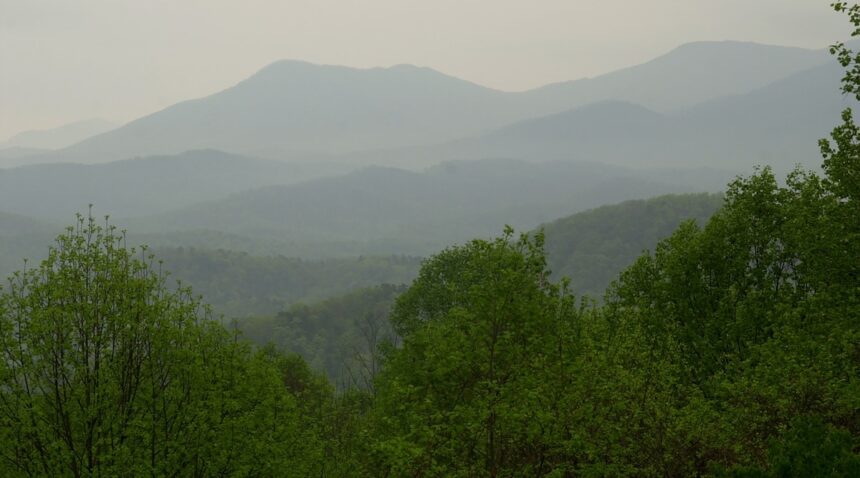 Great Smoky Mountains National Park near Gatlinburg, Tenn., April 20, 2006. (Christopher Berkey/The New York Times)