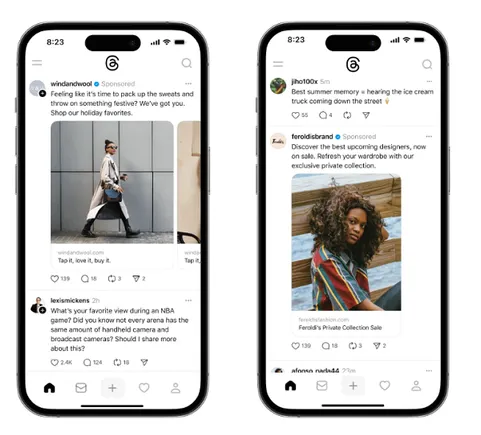 Meta announces new reels and thread ad options