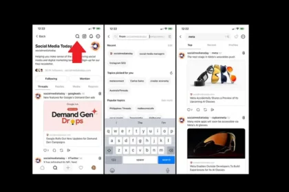 Thread updates profile search capacity