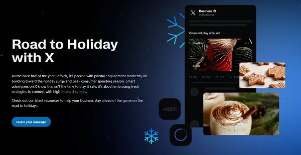 X shares holiday campaign tips in the app