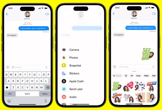 Snapchat extends Bitmoji stickers beyond apps