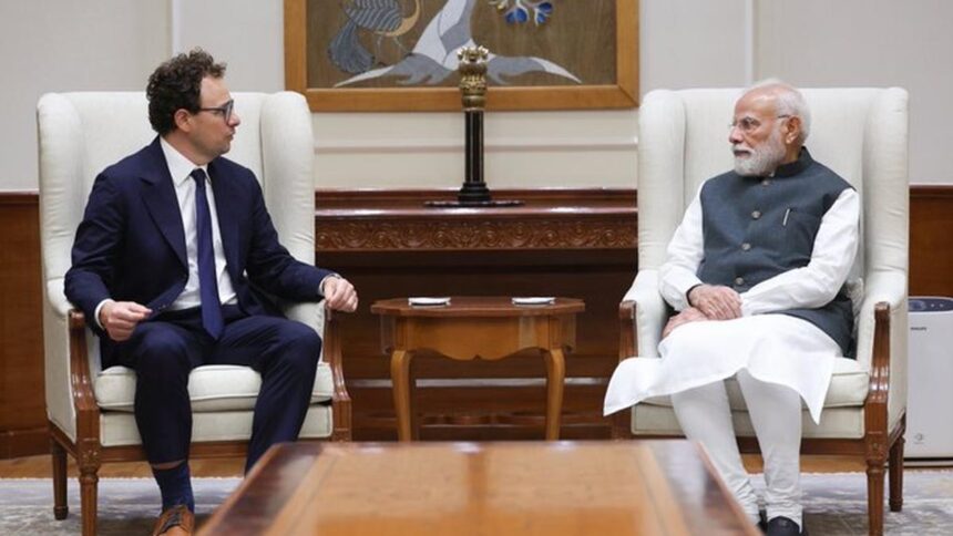 Prime Minister Modi talks with Anthropic CEO Dario Amodei