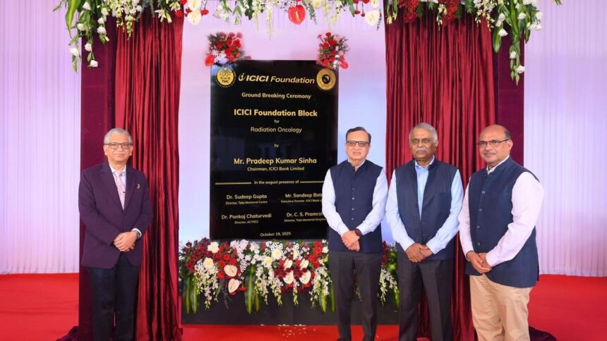 ICICI Bank pledges Rs 625 million to set up radiotherapy facility at Tata Memorial Center in Navi Mumbai