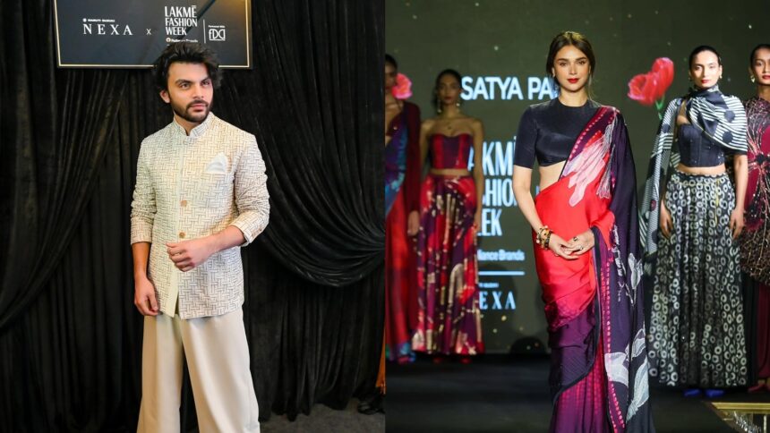 Veer and Aditi at Lakme Fashion Week