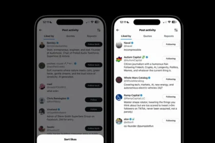 Adds an option to sort X-post likes