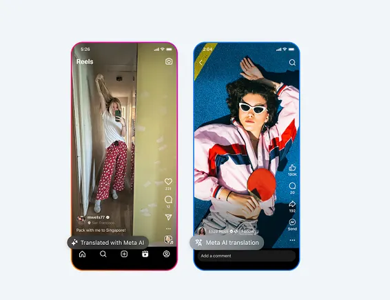 Meta adds more languages ​​to Reels AI translation