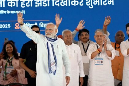 This is the first time since they allied in 1996 that the BJP and the JD(U) will contest an equal number of seats in the Assembly polls.