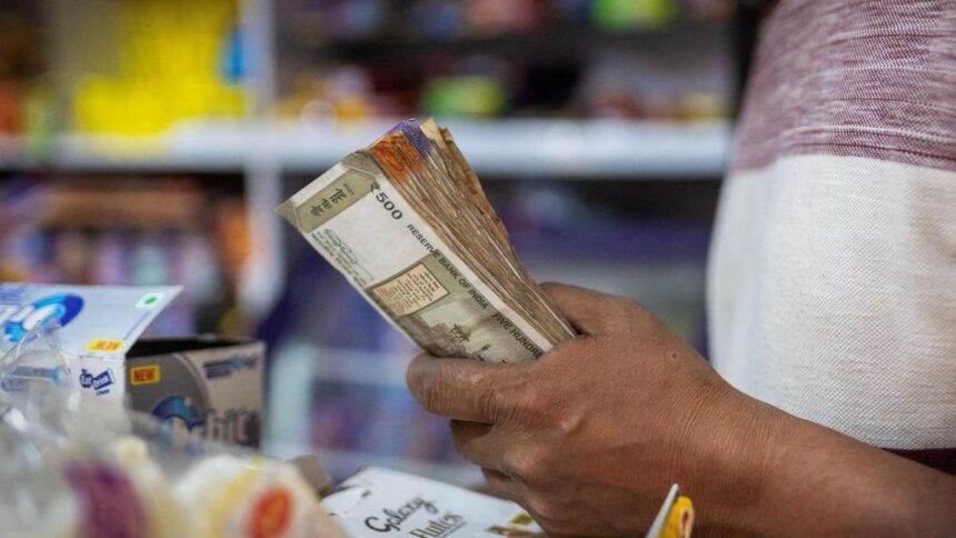 The rupee depreciated by 7 paise to 88.69 rupees against the US dollar in early trade.