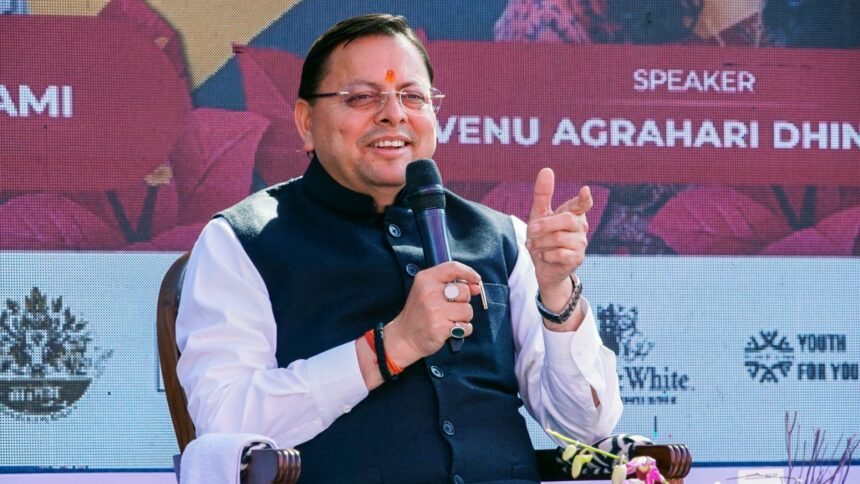 Uttarakhand Chief Minister Pushkar Singh Dhami. (ANI Photo)