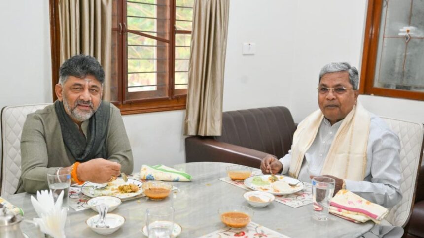 Temporary truce? Siddaramaiah and Shivakumar vow to follow orders of Congress high command