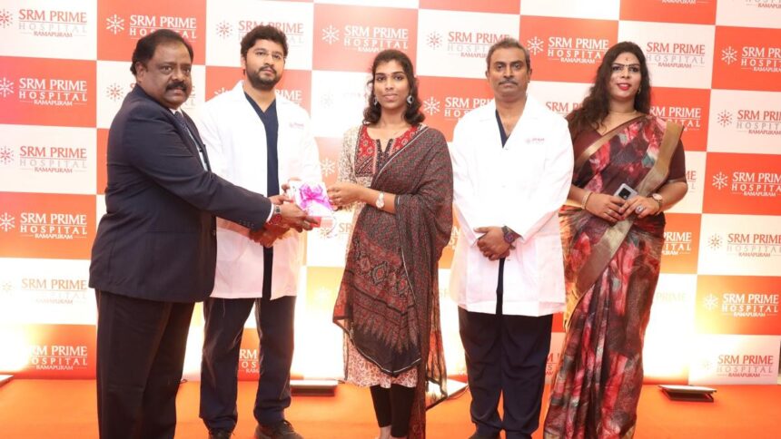 SRM Prime Hospital performs rare endoscopic closure using bovine pericardial patch