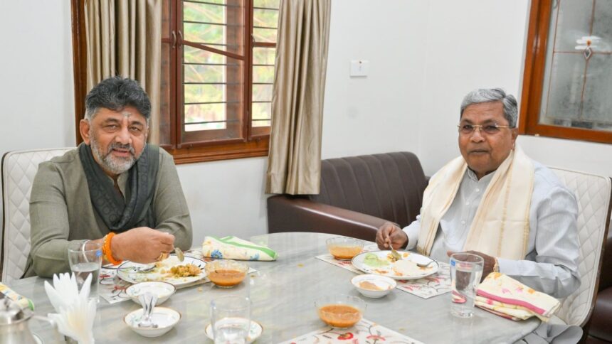 Siddaramaiah, Shivakumar breakfast meet