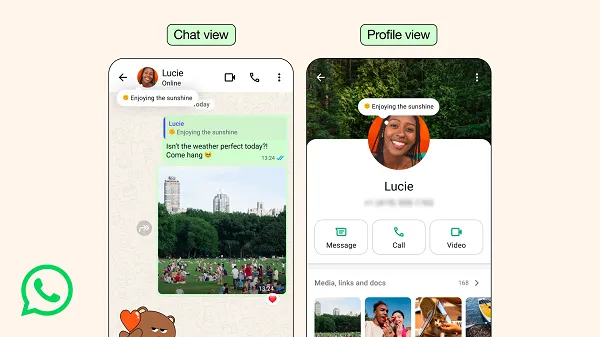 WhatsApp adds activity notes to user profiles