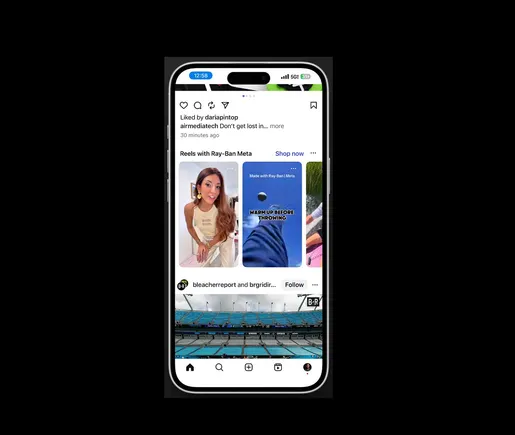 Meta highlights content created by Meta AI Glasses within the app