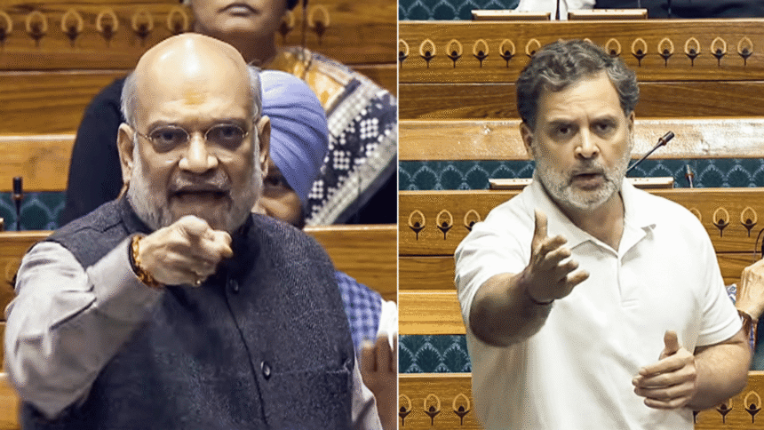 Rahul Gandhi and Amit Shah face off over 'vote theft', sparks fly in Sabah