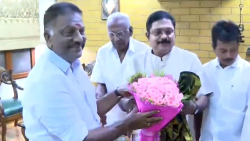 With Tamil Nadu polls around the corner, OPS and Dhinakaran hint at partnership with Vijay's TVK