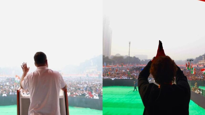'Truth will defeat Modi and Shah' - Rahul and Priyanka tear apart Bharatiya Janata Party at Congress 'Choli Vote' rally
