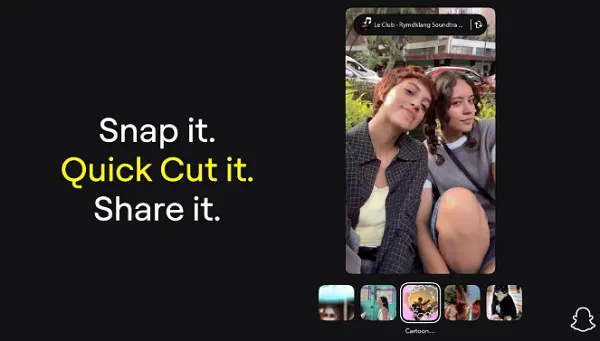 Snapchat releases video and image editing app 'Quick Cut'