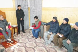 A delegation from Voice of Buddhist Ladakh, led by Shri Skarma Namtak, called on Lt Governor Kavinder Gupta at the LG Secretariat
