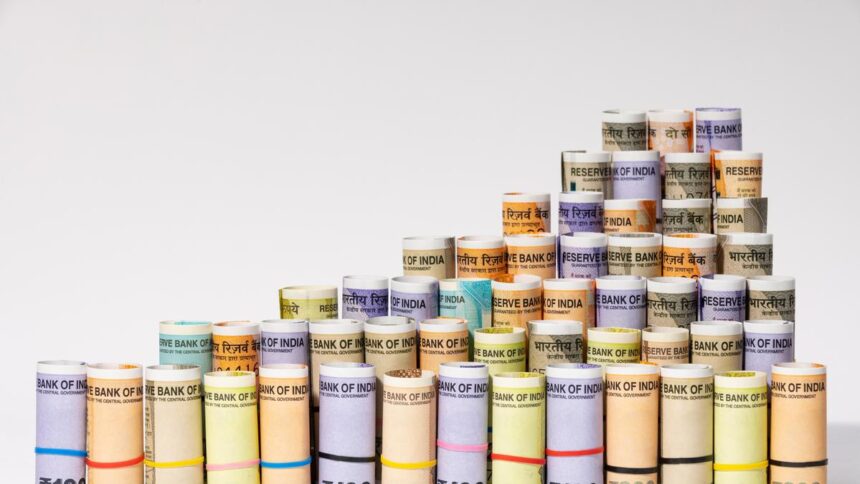 Rupee breaches the $90 mark and settles at $90.20, down 22 paise