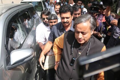 Tharoor declares that his commitment to Congress has never wavered. “Who said I was straying from the party line?”