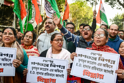 I-PAC ED raid TMC protest