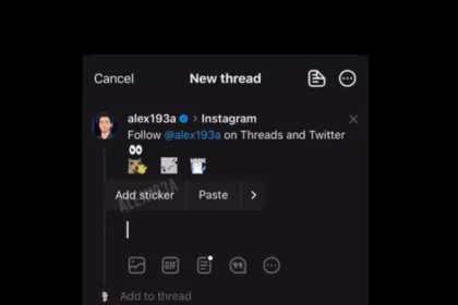 Thread experiments with animated stickers on posts
