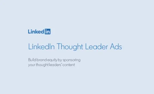 LinkedIn Thought Leader Advertising Best Practices (Infographic)