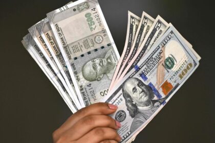 The rupee appreciated by 7 paise to close at Rs 90.87 against the US dollar.