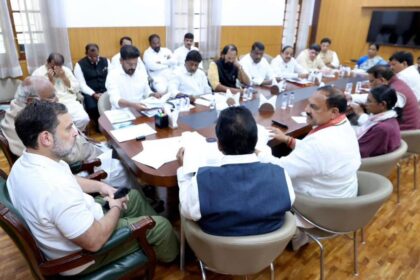 The ruling Congress has decided to allot state land for party offices in Telangana. Why doesn't Oppn BRS protest?