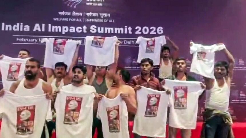 Police said Bharat Mandapam had left the AI ​​Summit ahead of the protest. Youth Parliament condemns 'police overreach'